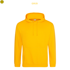 AWDis Adults Unisex College Hoodie Orange And Yellows