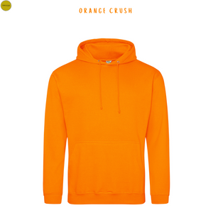 AWDis Adults Unisex College Hoodie Orange And Yellows