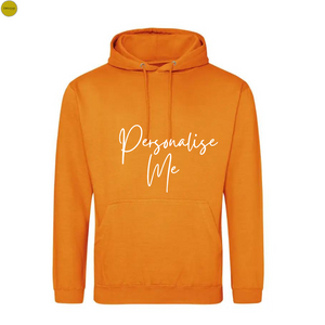 AWDis Adults Unisex College Hoodie Orange And Yellows