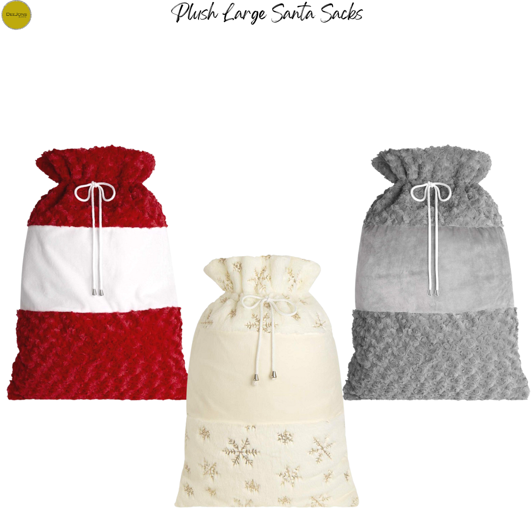 Plush Large Santa Sacks 46cm x 71cm
