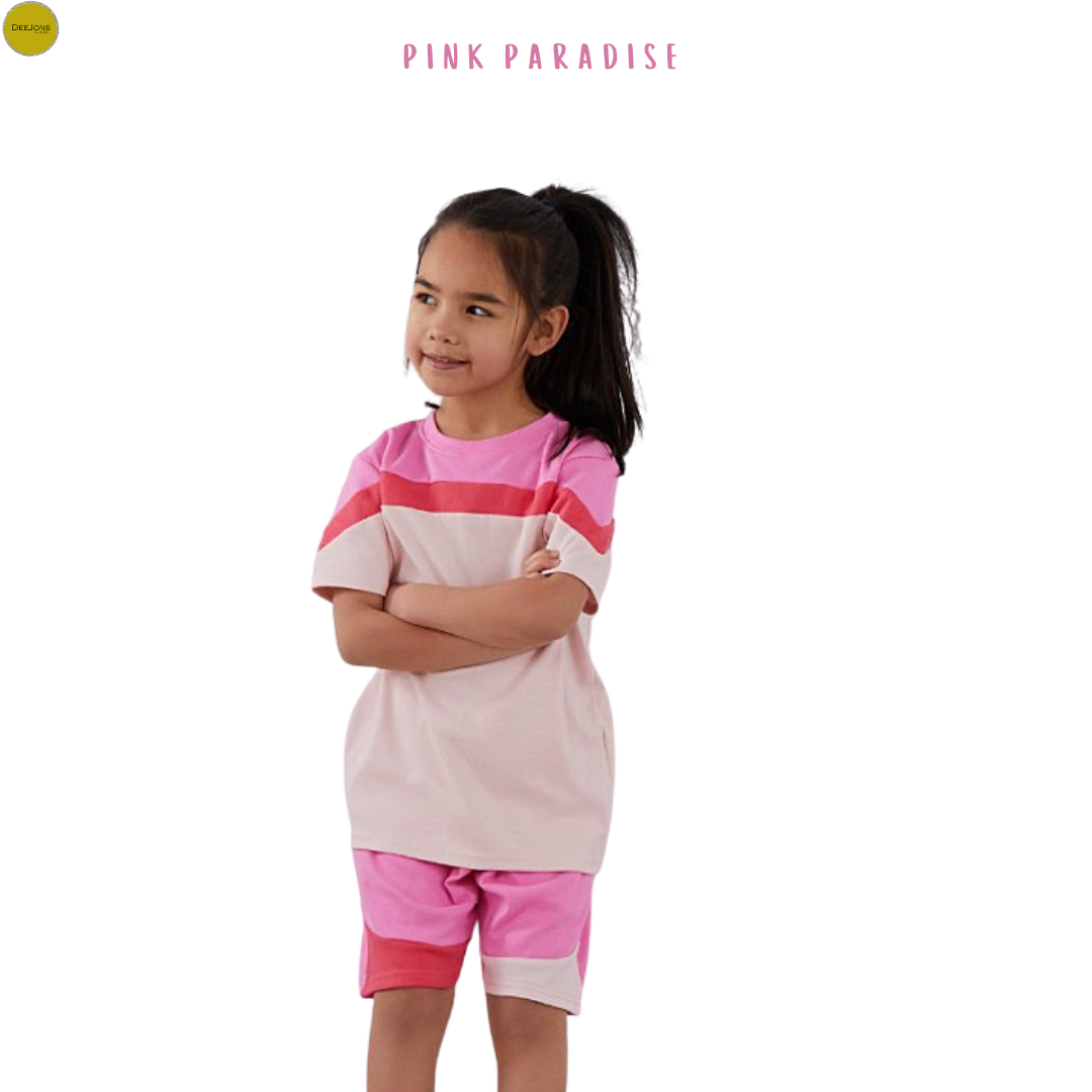 Baby/Children's Colour Block T-shirt & Shorts Set