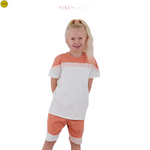 Load image into Gallery viewer, Baby/Children&#39;s Colour Block T-shirt &amp; Shorts Set
