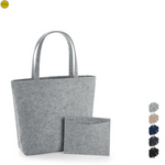 Load image into Gallery viewer, Bagbase Felt Shopper With Removable Pouch
