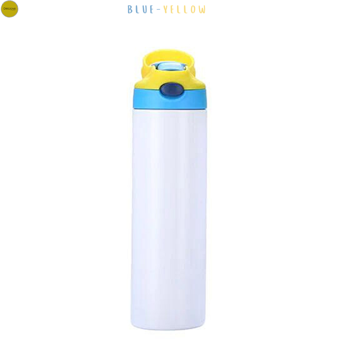 12oz-20oz Sublimation Straight Children's Flip Water Bottle