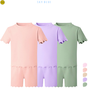 Girl's Rib T-Shirt And Short Set