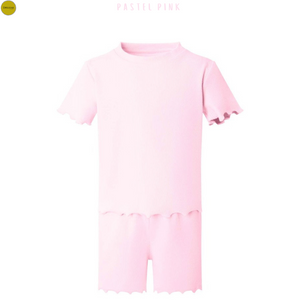 Girl's Rib T-Shirt And Short Set