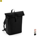 Load image into Gallery viewer, BagBase Matte PU Roll-Top Backpack
