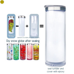 Load image into Gallery viewer, 20oz Pre Drilled Sublimation Snow Globe Tumbler
