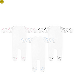 Load image into Gallery viewer, Baby Plain Chest Rompersuit Star Print
