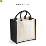 Load image into Gallery viewer, Westford Mill Printers Jute Midi Tote And Standard Shopper

