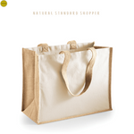 Load image into Gallery viewer, Westford Mill Printers Jute Midi Tote And Standard Shopper
