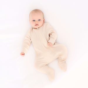 Shortbread Zip up Ribbed Romper Babygrow Sleepsuit 0-3Y Unisex DreamBuy