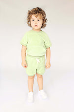 Load image into Gallery viewer, Pistachio Towelling Cotton Summer Tracksuit Unisex DreamBuy.co.uk
