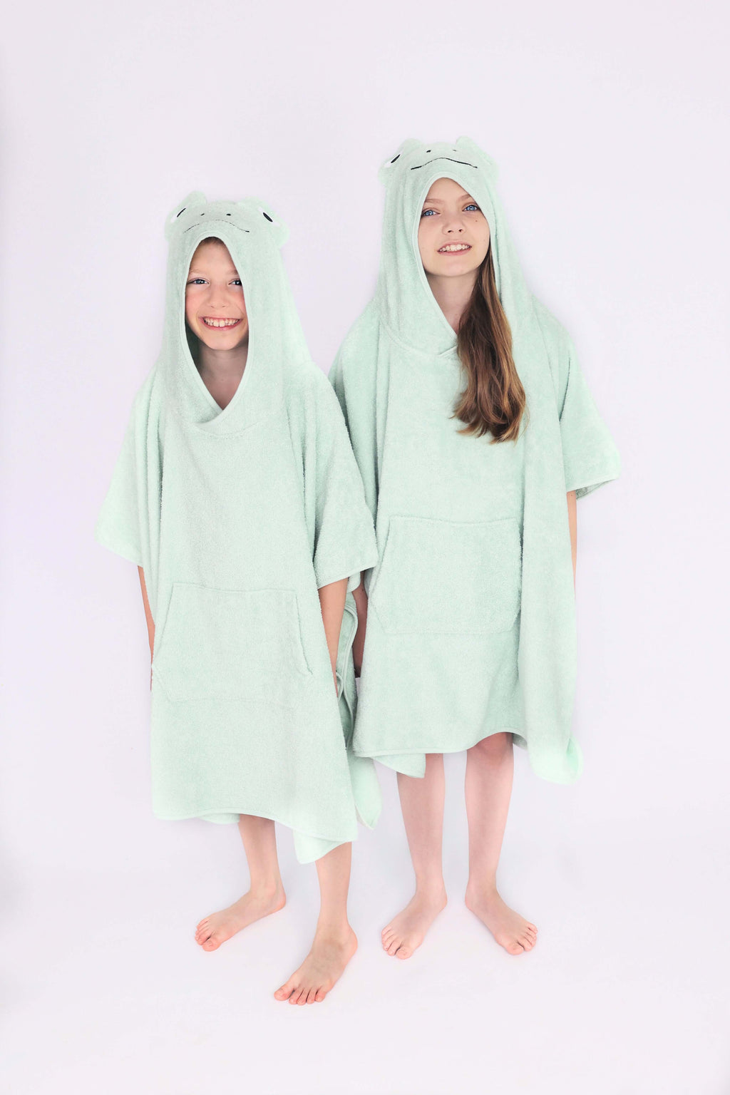 Frog Animals Kids Hooded Towel Poncho 100% Combed Cotton DreamBuy