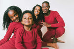 Load image into Gallery viewer, Claret Red Ribbed Lounge Set Unisex Pyjama DreamBuy
