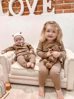 Load image into Gallery viewer, Biscuit Kids Ribbed Lounge Set Unisex Pyjama DreamBuy
