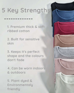 Dove Grey Adult Unisex Ribbed Loungewear (UK4-24) DreamBuy