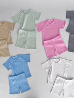 Load image into Gallery viewer, Mint Unbranded Summer Ribbed Lounge Set Unisex Pyjama DreamBuy
